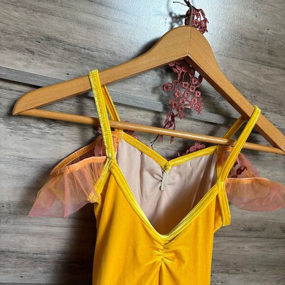 Weissman 13511 Petal Tutu Seasons Fairy Ballet Dance Costume Yellow Velvet Gold - Picture 5 of 14